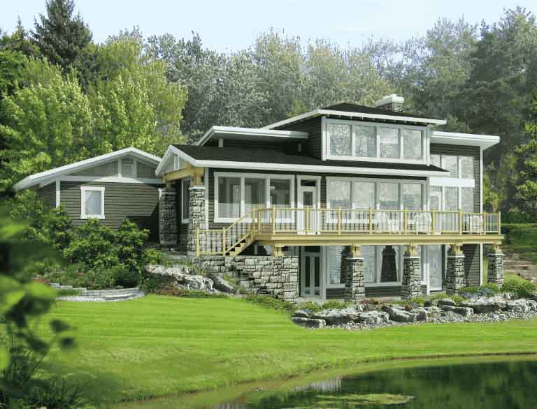 The Oakley home front on the water